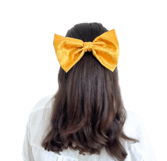 Amber Satin Bow