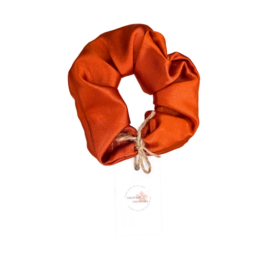 Maple Satin Scrunchie