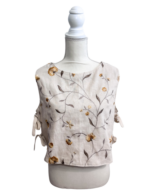 Golden Embroidery Blouse