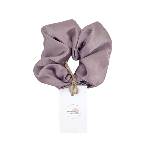 Amethyst Satin Scrunchie