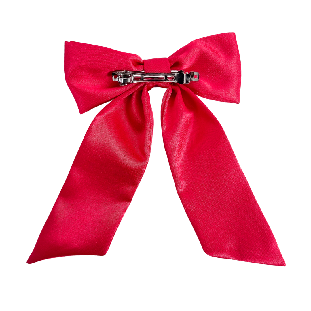 Holiday Red Satin Bow