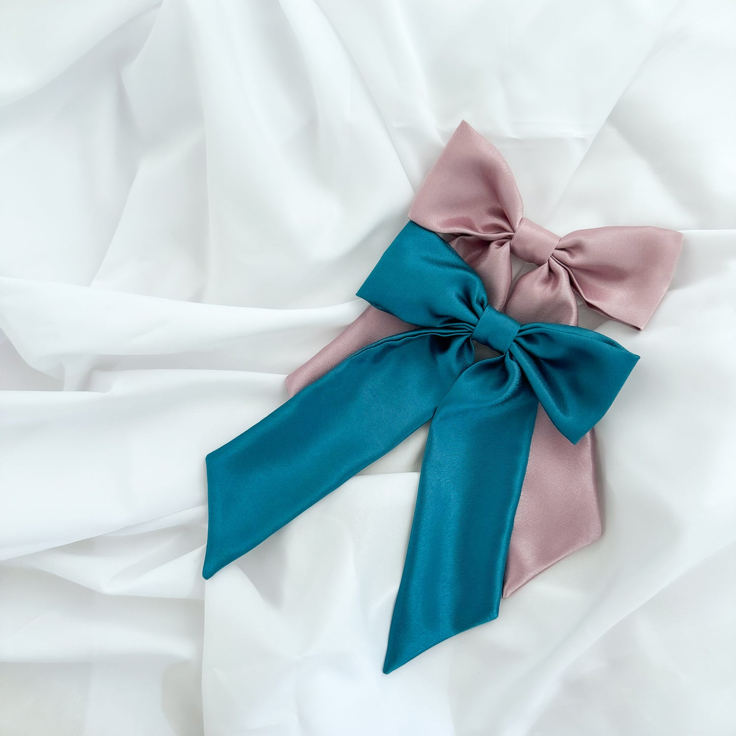 Rose Satin Bow