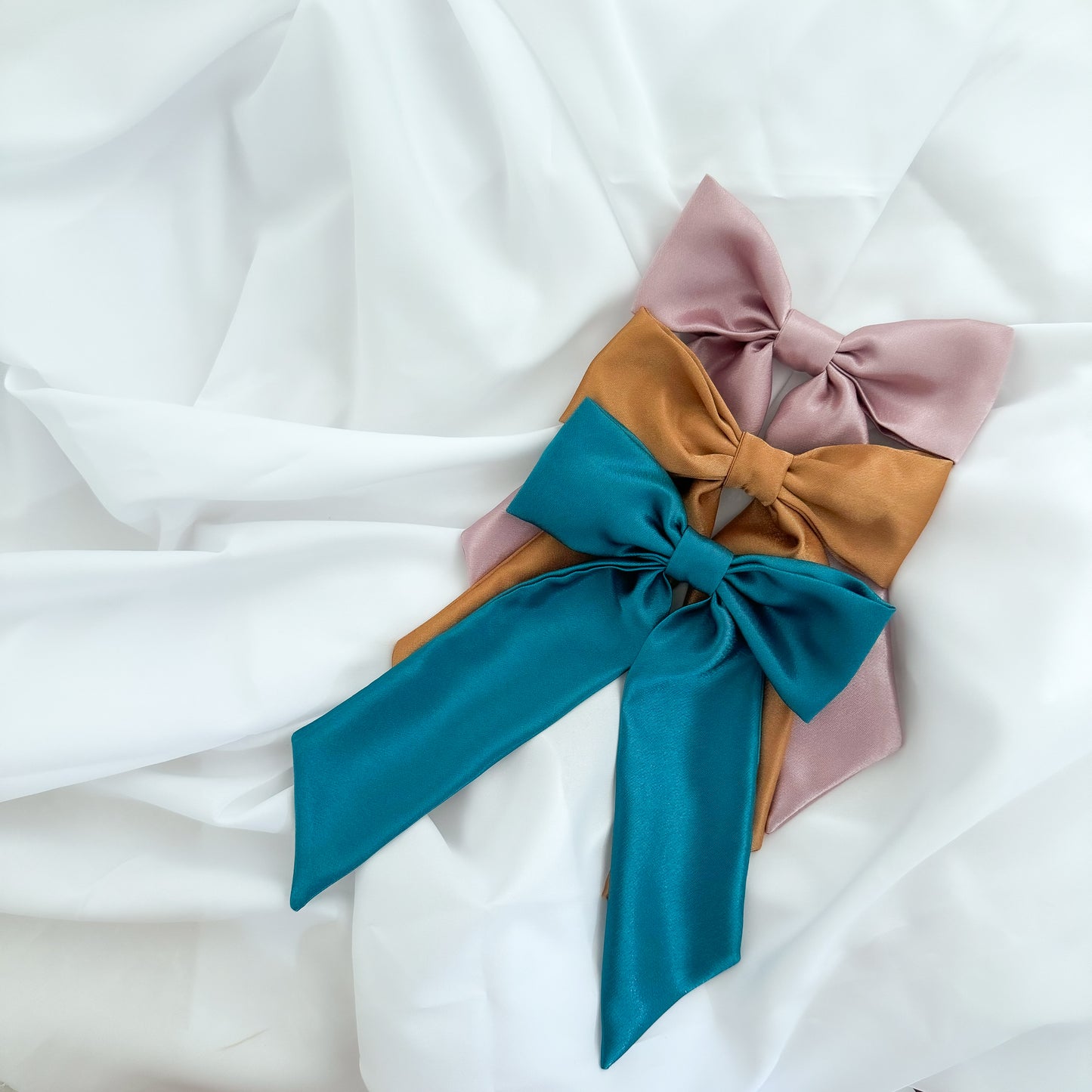 Rose Satin Bow