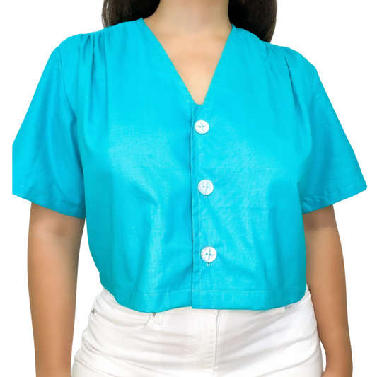 Azalea Turquoise Blouse