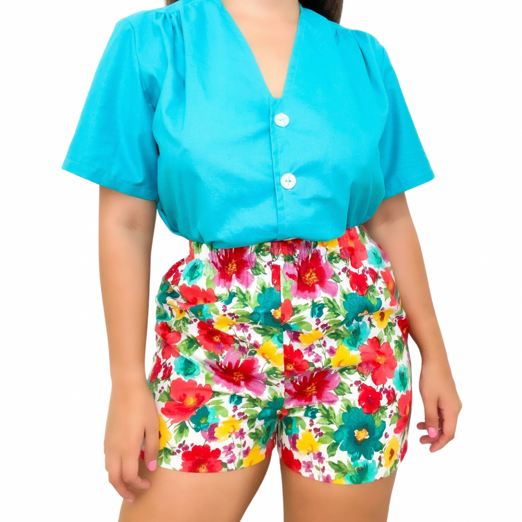 Azalea Turquoise Blouse