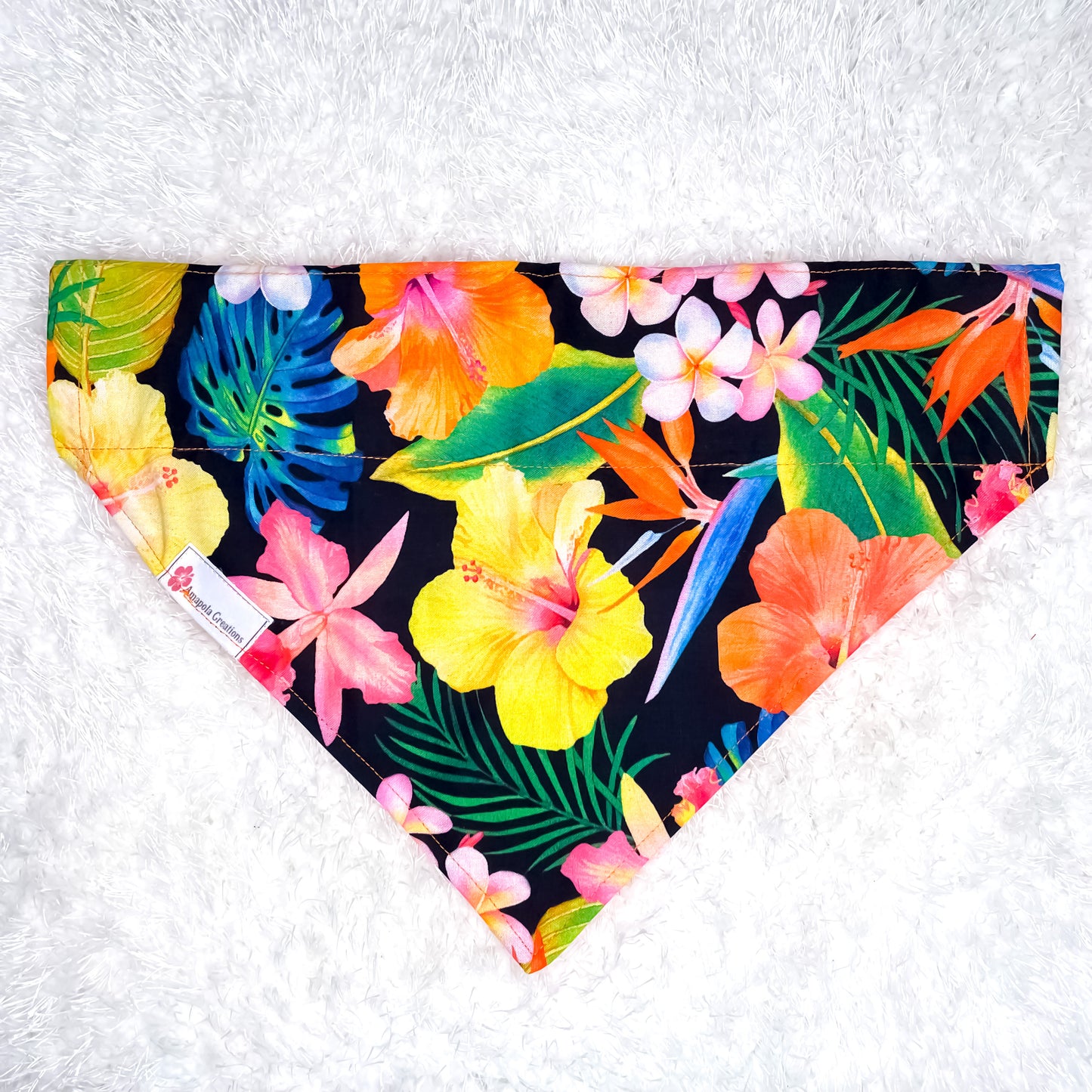 Collar Hibiscus Bandana for Pets