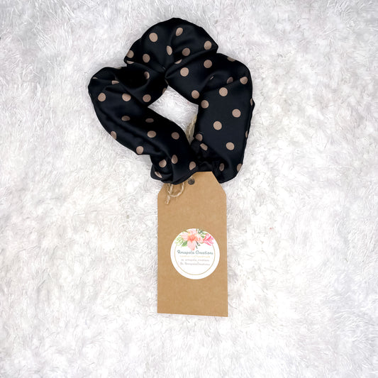 Raven Dots Scrunchie