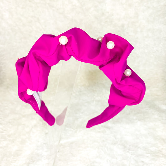 Magenta Pearl Headband